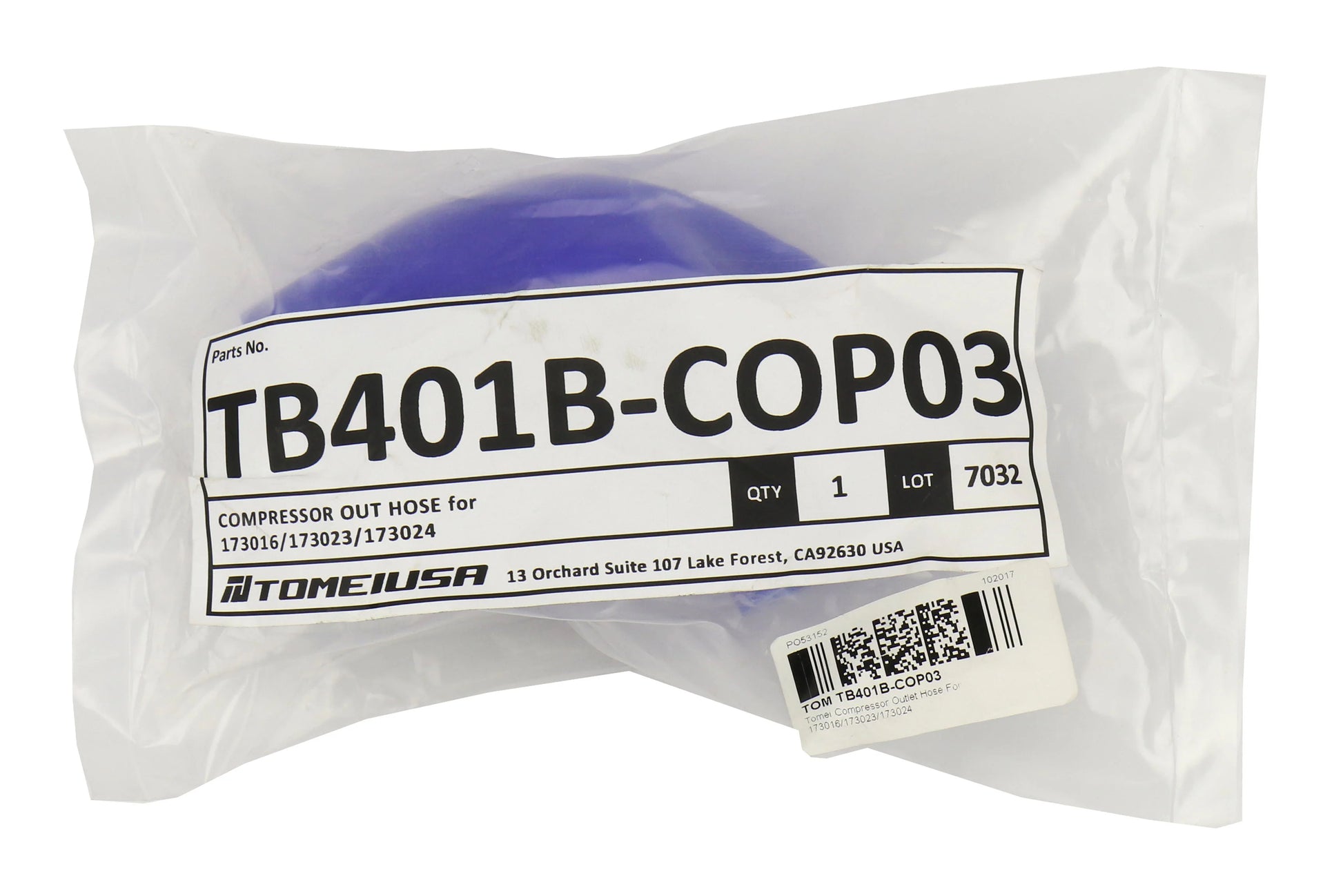 Tomei Compressor Outlet Hose - Universal | TOMTB401B-COP03