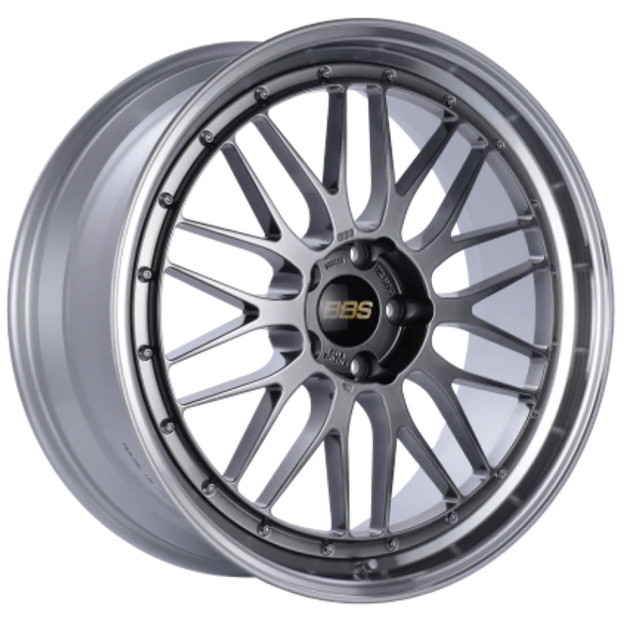 BBS LM 19x8.5 5x120 ET32 Diamond Black Center Diamond Cut Lip Wheel -82mm PFS/Clip Required | LM227DBPK