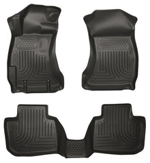 Husky Liners [12-14 Impreza] [15 WRX/STI] WeatherBeater Front and 2nd Row Floor Liners - Black, HSL99801