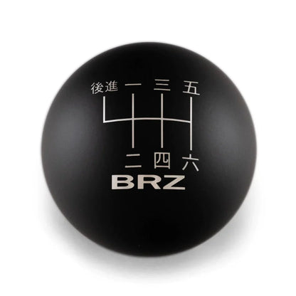 6 Speed BRZ Japanese Engraving - Weighted - 2022+ BRZ/GR86 Fitment - JDMuscleShift KnobBW-KNB-BRZ2-JPBRZ-MBLK-SPMatte BlackSphere