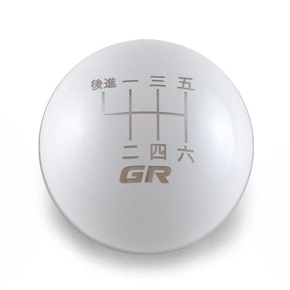 6 Speed GR Japanese - Weighted - 2022+ BRZ/GR86 Fitment - JDMuscleShift KnobBW-KNB-GR86-JPGR86-GWHT-SPGloss WhiteSphere