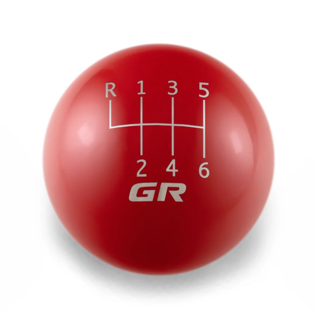 6 Speed GR - Weighted - 2022+ BRZ/GR86 Fitment - JDMuscleShift KnobBW-KNB-GR86-SGR86-GRED-SPGloss RedSphere