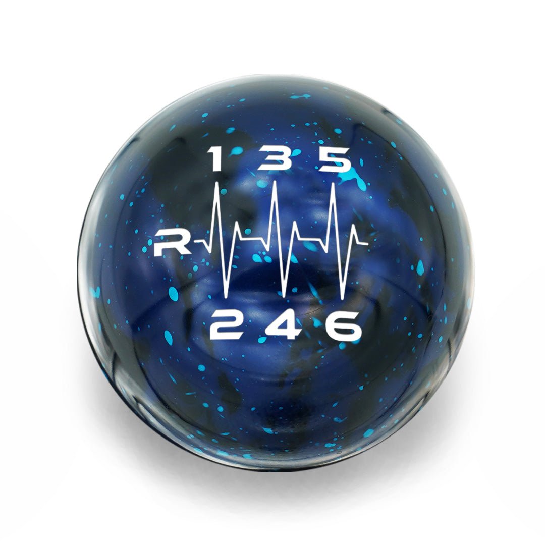 6 Speed Heartbeat - Cosmic Space - 2013 - 2021 BRZ/GR 86 Fitment - JDMuscleShift KnobBW-KNB-BRZ1-HB6L-BC-SPBlue Cosmic SpaceSphere