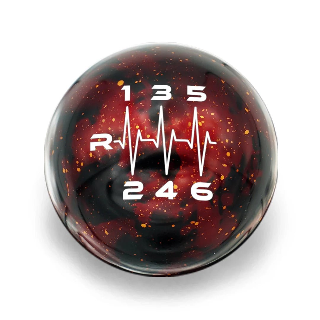 6 Speed Heartbeat - Cosmic Space - 2022+ BRZ/GR86 Fitment - JDMuscleShift KnobBW-KNB-BRZ2-HB6-RC-SPRed Cosmic SpaceSphere