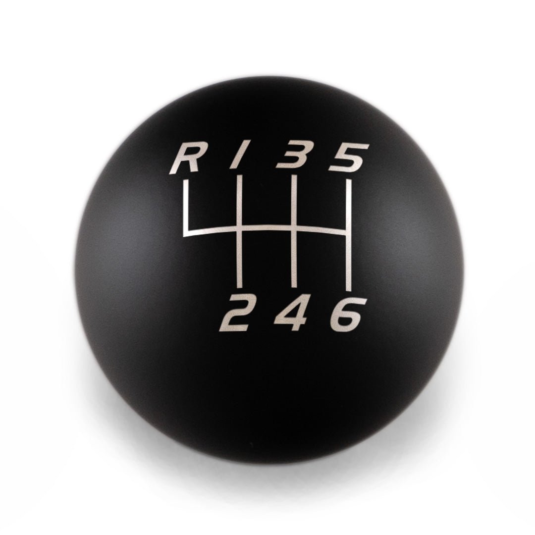 6 Speed Velocity Engraving - 2013 - 2021 BRZ/FR - S/86 Fitment - JDMuscleShift KnobBW-KNB-BRZ1-VEL6-MBLK-SPMatte BlackSphere