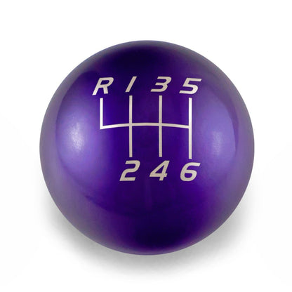 6 Speed Velocity Engraving - 2013 - 2021 BRZ/FR - S/86 Fitment - JDMuscleShift KnobBW-KNB-BRZ1-VEL6-CPRP-SPCandy PurpleSphere