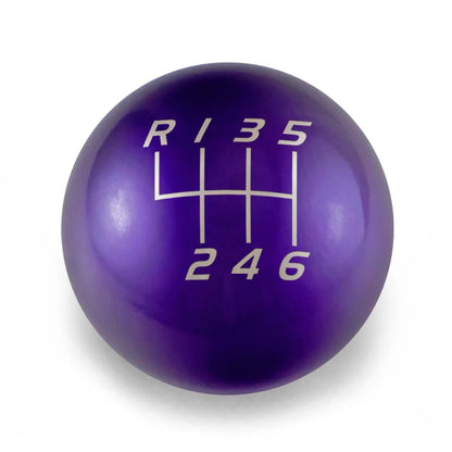 6 Speed Velocity Engraving - 2022+ BRZ/GR86 Fitment - JDMuscleShift KnobBW-KNB-BRZ2-VEL6-CPRP-SPCandy PurpleSphere