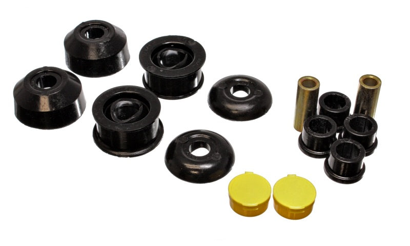 Energy Suspension [03-04 Corolla, 03-04 Matrix] Front Control Arm Bushing Set - Black Polyurethane, 8.3120G