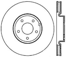 StopTech [03-08 350Z] [03-04 G35] SportStop Drilled and Slotted Rear Left Rotor - Black E-Coated