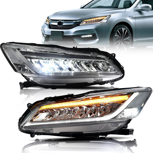 Archaic Full LED Headlights Assembly For Honda Accord 2013-2017