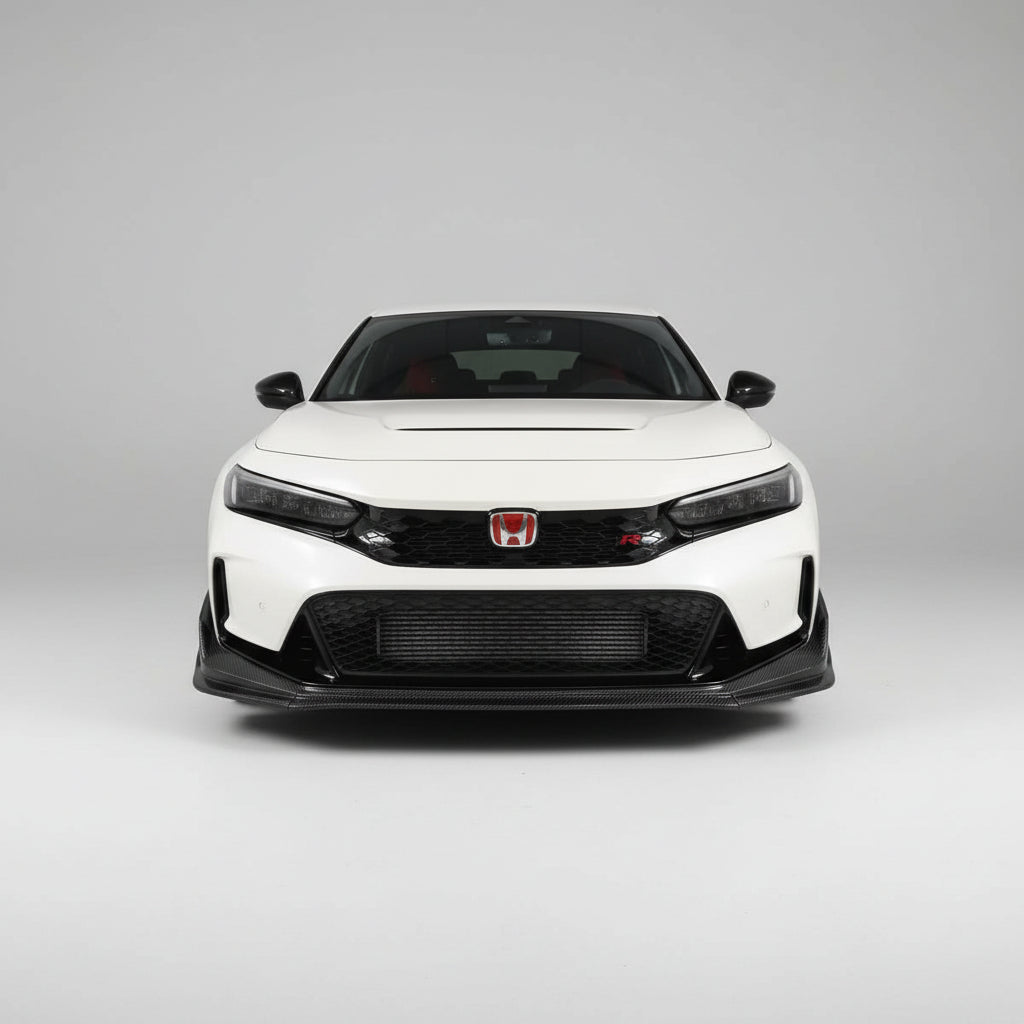 JDMuscle [23-26 Type R] SpecM Pre-preg Carbon Fiber Front Lip (3-Piece)