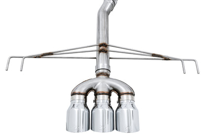 AWE Tuning [17-21 Civic Type R] Track Edition Exhaust with Front Pipe - Triple Chrome Silver Tips