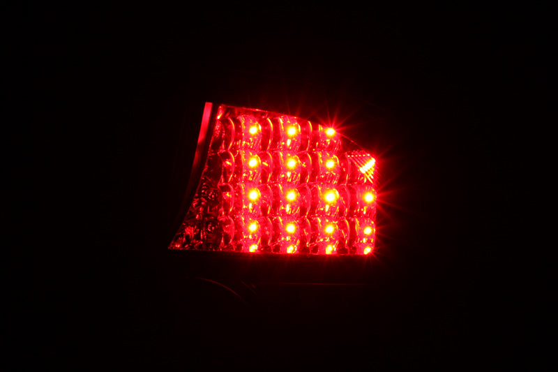 ANZO [04-05 Civic] LED Tail Light Assembly - Clear Lens, Black Housing, Pair