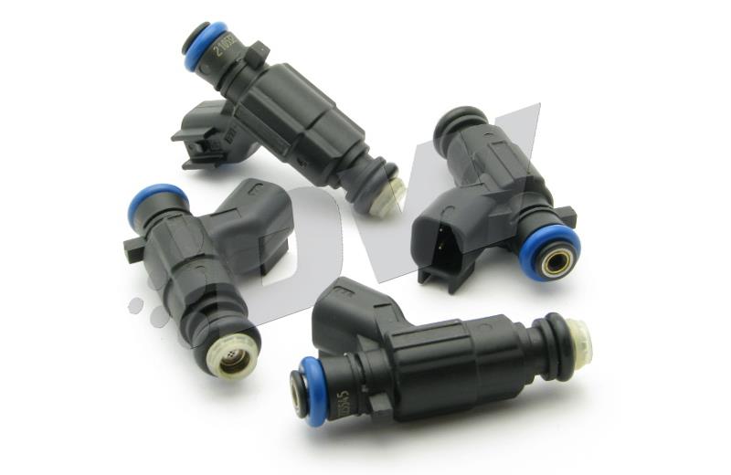 DeatschWerks [01-08 Civic] 450cc Top-Feed Fuel Injectors, Set of 4 - Black