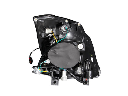 ANZO [03-05 350Z] Crystal Headlight Set - Clear Lens, Black Housing, Non-HID