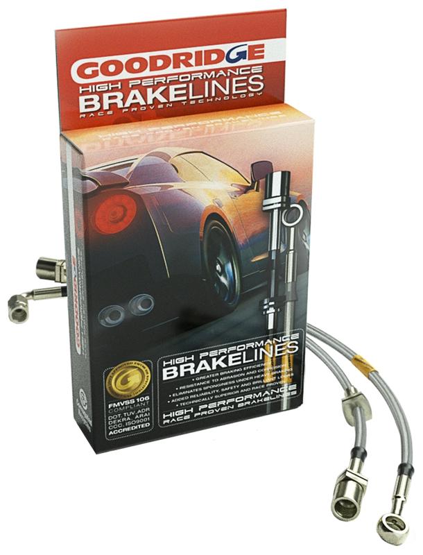 Goodridge [96-00 Civic] G-Stop Stainless Steel Brake Line Kit - Silver