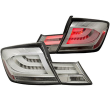 ANZO [13-15 Civic] LED Tail Light Assembly - Clear Lens, Chrome Housing