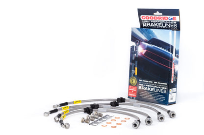 Goodridge [99-00 Civic Si] G-Stop Stainless Steel Brake Line Kit - Silver