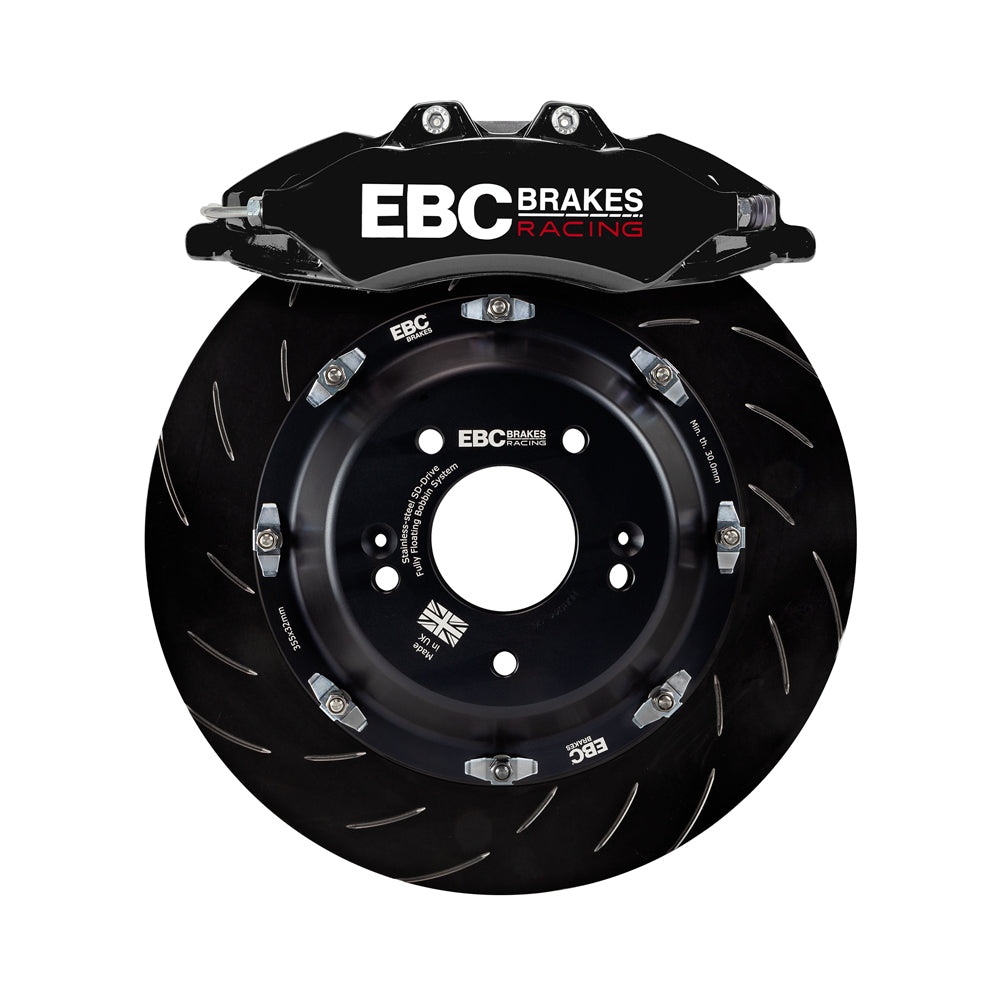 EBC Racing 2023+ Nissan 400Z Black Apollo-6 Calipers 355mm Rotors Front Big Brake Kit | BBK044BLK-1