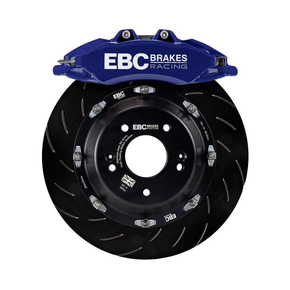 EBC Racing 2023+ Nissan 400Z Blue Apollo-6 Calipers 380mm Rotors Front Big Brake Kit | BBK044BLU-2