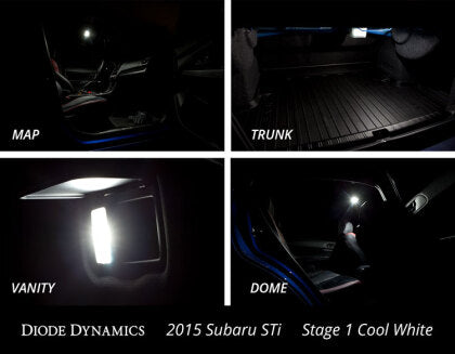Diode Dynamics [15-21 WRX/STI] Interior Light Kit Stage 1 Cool White