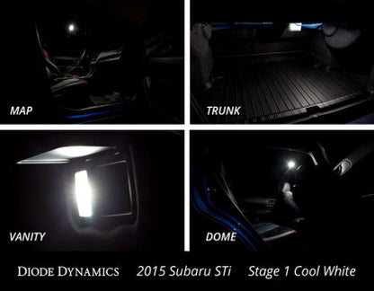 Diode Dynamics [15-21 WRX/STI] Interior Light Kit Stage 1 Cool White