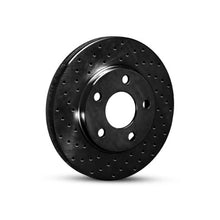 R1 Concepts [18-21 WRX STI] Rear Drilled Brake Rotor - Black Finish, RNC623-13042