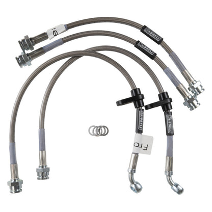 Russell Performance [96-00 Civic LX/EX] Brake Line Kit with Large Front Rotor - Stainless Steel