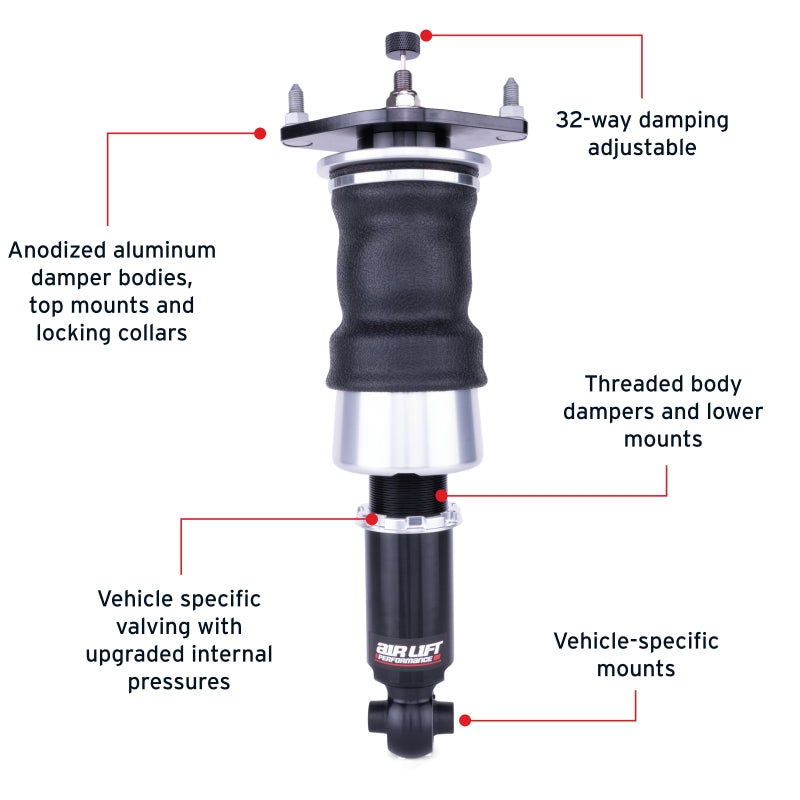 Air Lift Performance [13-25 BRZ] [13-16 FR-S] [22-25 GR86] Rear Air Suspension Kit - PN 76506