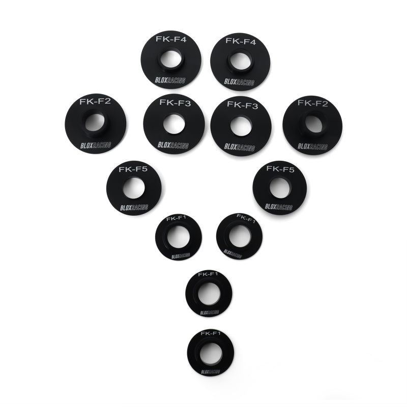 BLOX Racing [16-21 Civic FK] Front Subframe Hard Collar Kit, 12-Piece - BXSS-20605