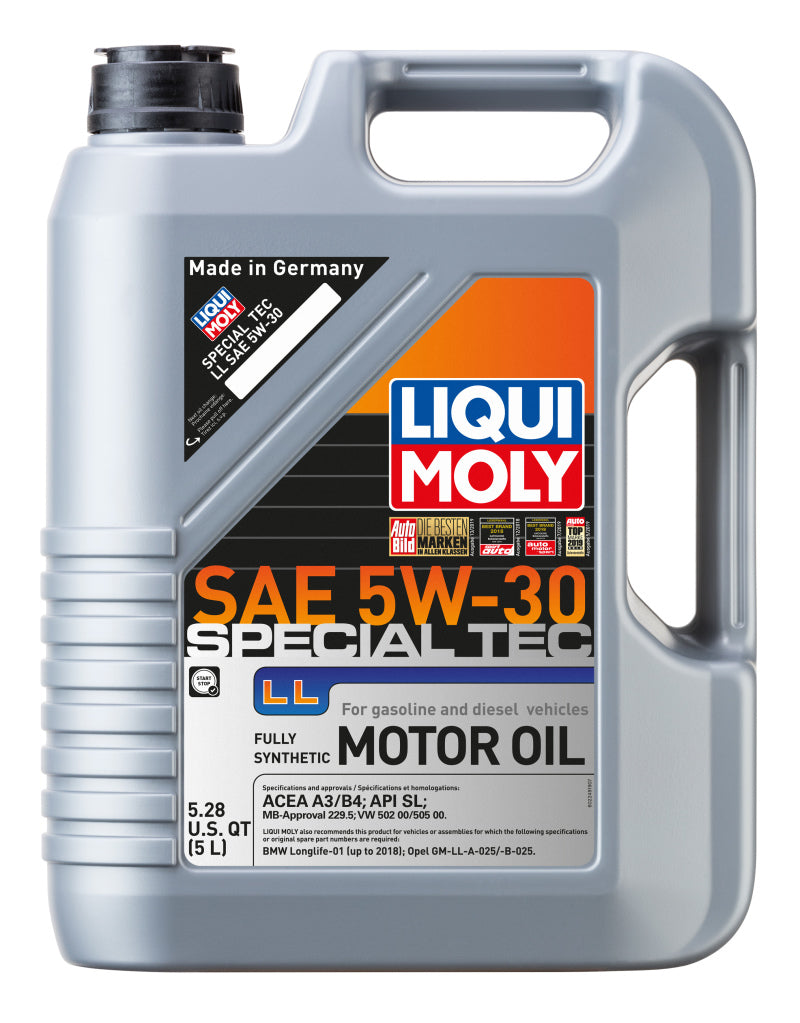 LIQUI MOLY Special Tec LL SAE 5W-30 Motor Oil, 5 Liter