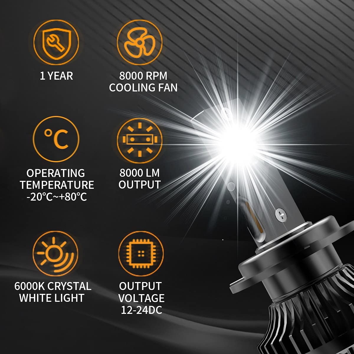 [Bulbs Included] VLAND 12-19 GT86 / 13-16 FR-S / 13-19 BRZ Headlights + D2S LED Bulbs