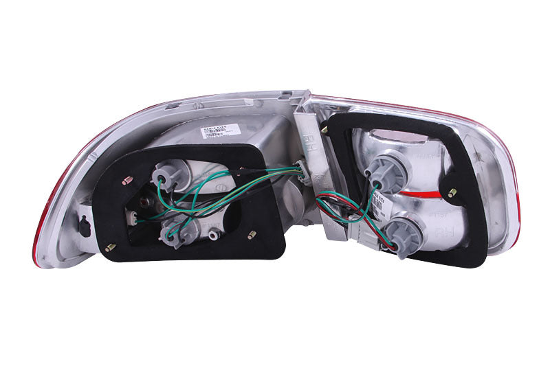 ANZO [92-95 Civic] Tail Light Assembly Pair - Red/Clear Lens, Part Number ANZ221220