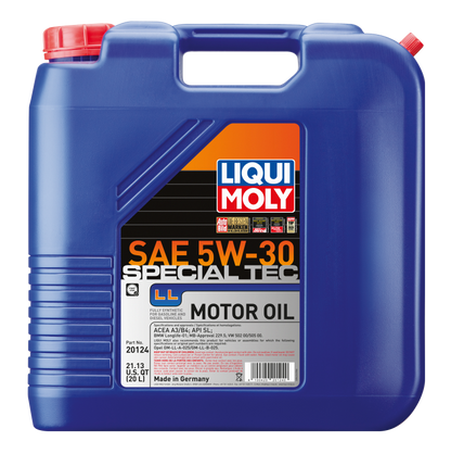 LIQUI MOLY Special Tec LL Motor Oil - SAE 5W-30, 20 L