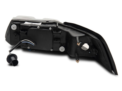 Raxiom 99-04 Ford Mustang Dual LED Halo Projector Headlights- Black Housing | Clear Lens