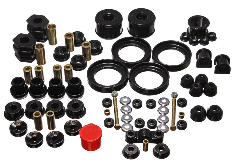 Energy Suspension [96-00 Civic/CRX] Hyper-Flex Master Bushing Set - Black, Part 16.18110G