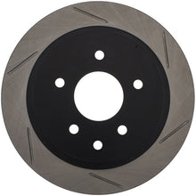 StopTech Power Slot [03-05 350Z] [03-05 G35] SportStop Slotted Rear Left Rotor - Black E-Coated