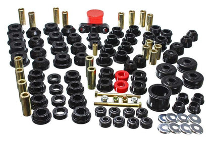 Energy Suspension [88-91 Civic/CRX] Hyper-Flex Master Bushing Set - Black, 16.18102G