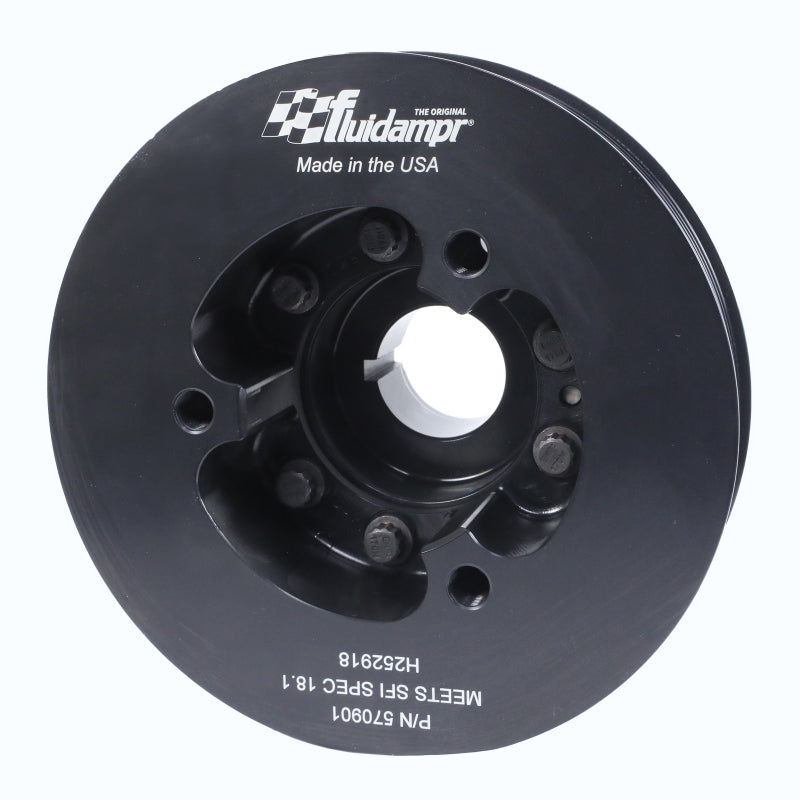 Fluidampr [11-15 GT-R] VR38DETT Harmonic Balancer - Black Zinc Steel, Part FDR570901