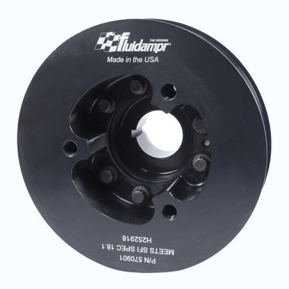Fluidampr [11-15 GT-R] VR38DETT Harmonic Balancer - Black Zinc Steel, Part FDR570901
