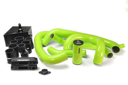 Perrin Performance [15-21 WRX] Front-Mount Intercooler Boost Tube Kit - Neon Yellow, PSP-ITR-437-3NY