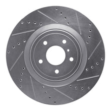 R1 Concepts [10-10 FX50] [10-10 G37] [10-10 370Z] [11-11 M37] [11-11 M56] Front Right Drilled and Slotted Brake Rotor - Silver