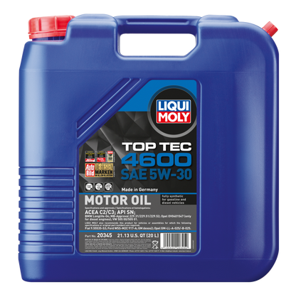 LIQUI MOLY Top Tec 4600 Motor Oil SAE 5W-30 - 20 Liter