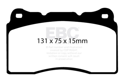 EBC Racing [17-21 Civic Type R] RP-1 Front Race Brake Pads - Part Number DP81210RP1