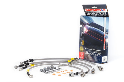 Goodridge [17-18 Civic] Stainless Steel Brake Line Kit - 4-Line Set