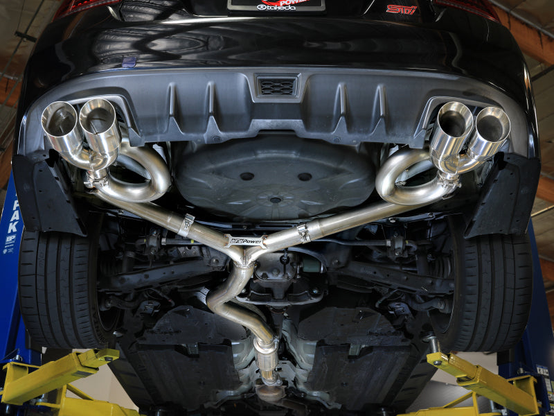 aFe Takeda Cat-Back Exhaust for [15-21 WRX/STI] - Polished Stainless Steel Tips