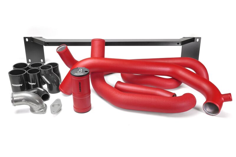 Perrin Performance [08-14 WRX] Front Mount Intercooler Boost Tube Kit - Red