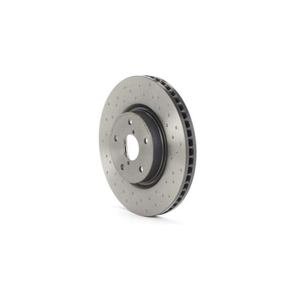 Brembo OE [15-20 WRX] XTRA Drilled Front Brake Rotor - Black Finish