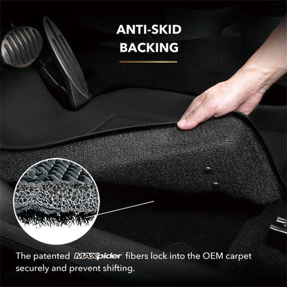 3D MAXpider [16-20 Civic] KAGU 1st Row Floor Mats - Black, Part Number aceL1HD07411509