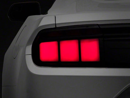 Raxiom 15-22 Ford Mustang Profile LED Tail Lights - Gloss Black Housing | Smoked Lens